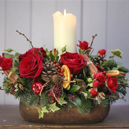 Christmas table bouquet deals